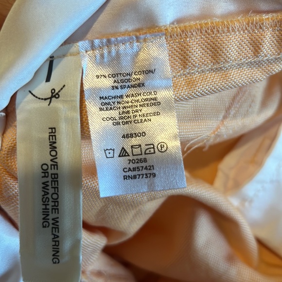 Ann Taylor wide leg peach linen pant - Picture 6 of 6